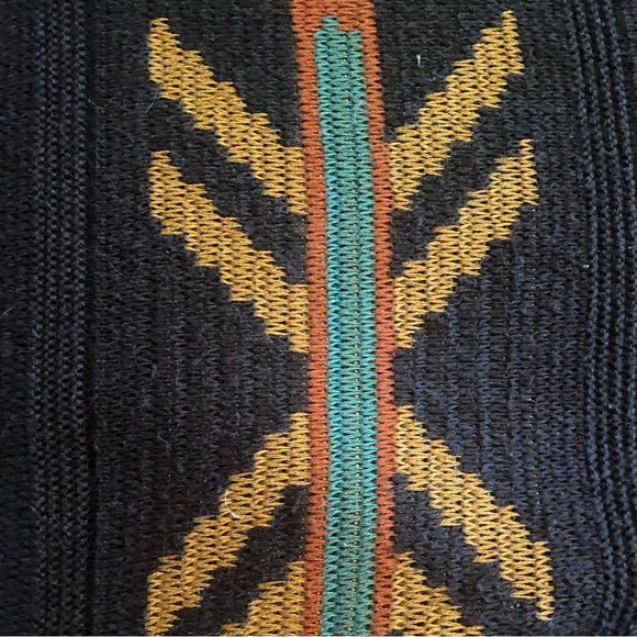 Gorgeous Peruvian Connection open sweater with classic Southwestern pattern 🩵💚💙 - Picture 9 of 11
